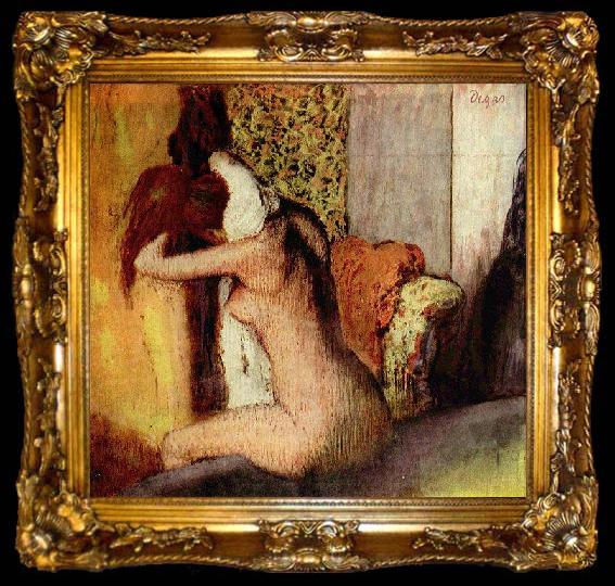 framed  Edgar Degas After the Bath, ta009-2